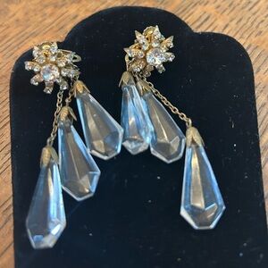 Elegant Miriam Haskell Chandelier Earrings-sighed